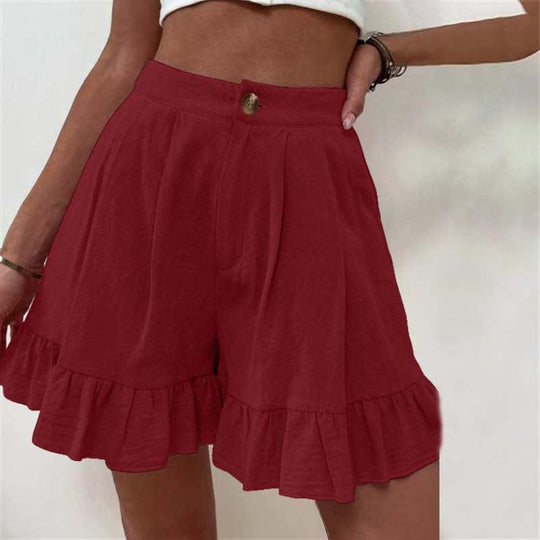 Mireille | Flowy Ruffle Hem Shorts