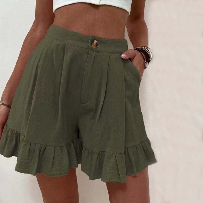 Mireille | Flowy Ruffle Hem Shorts