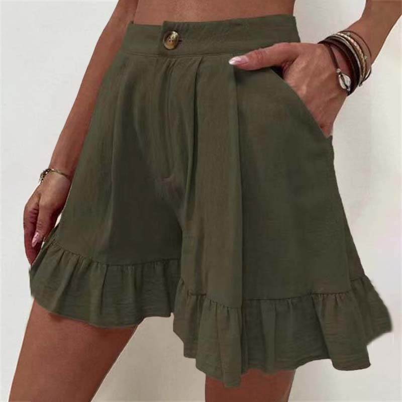 Mireille | Flowy Ruffle Hem Shorts