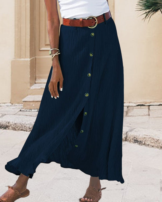 Yadira | Flowy Buttoned Skirt