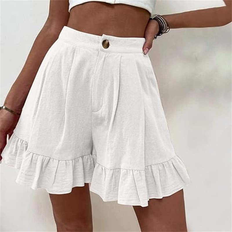 Mireille | Flowy Ruffle Hem Shorts