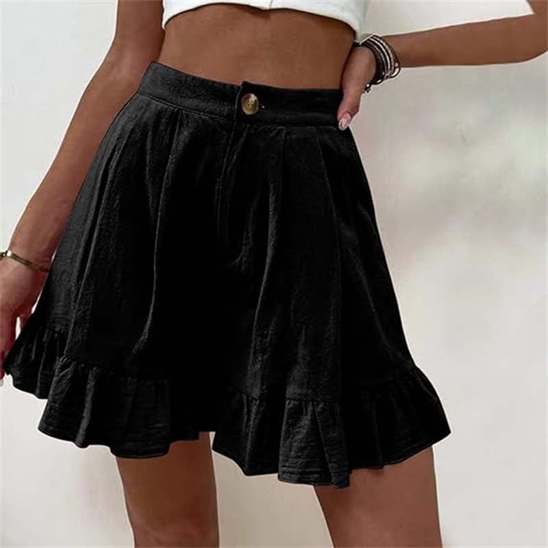 Mireille | Flowy Ruffle Hem Shorts