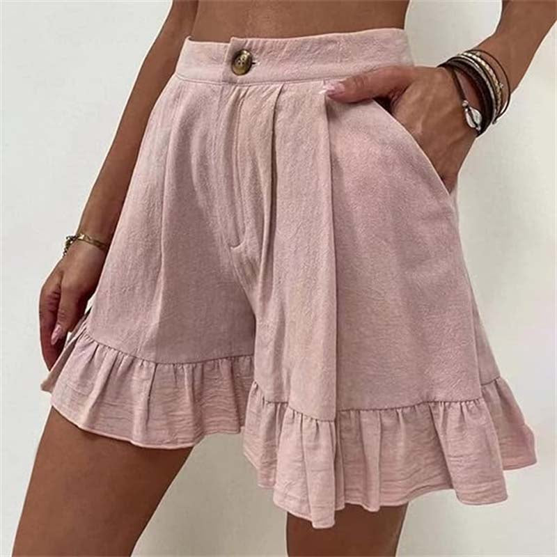 Mireille | Flowy Ruffle Hem Shorts