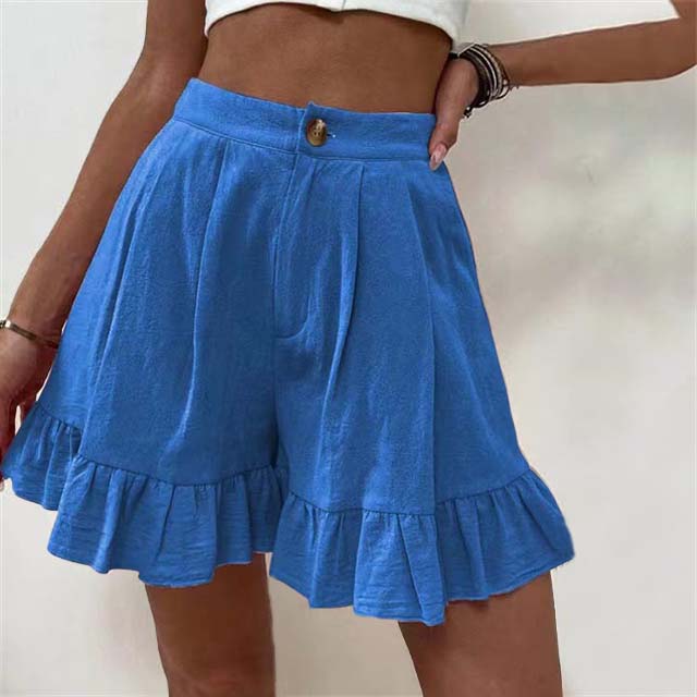 Mireille | Flowy Ruffle Hem Shorts