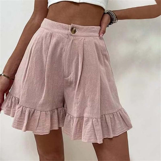 Mireille | Flowy Ruffle Hem Shorts