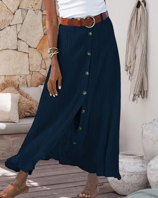 Yadira | Flowy Buttoned Skirt