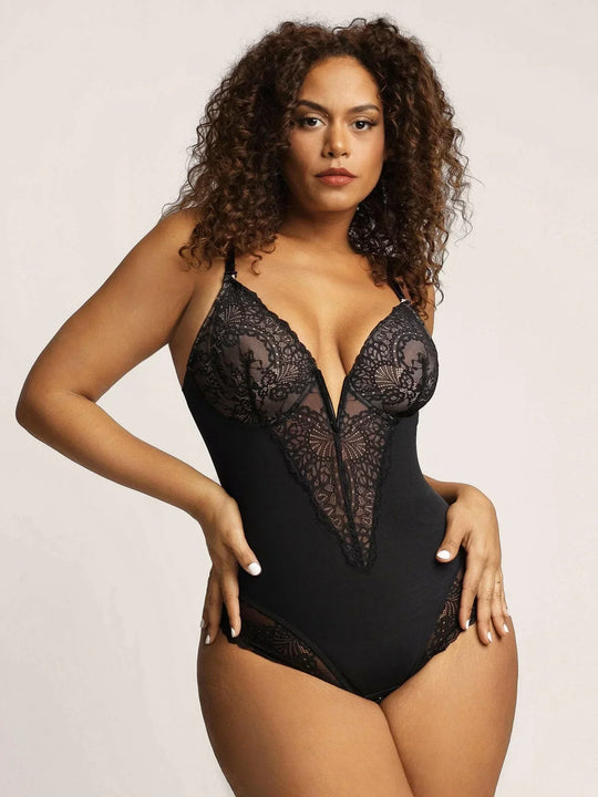 Taelynn | Deep V-Neckline Shapewear Bodysuit