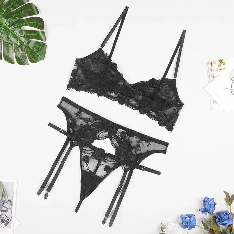 Riva | 3-Piece French Lingerie Set