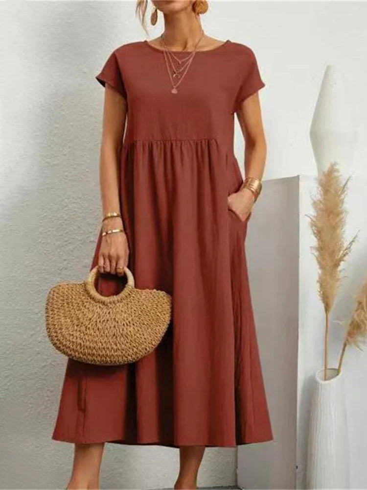 Janet | Elegant Tummy Covering Dress