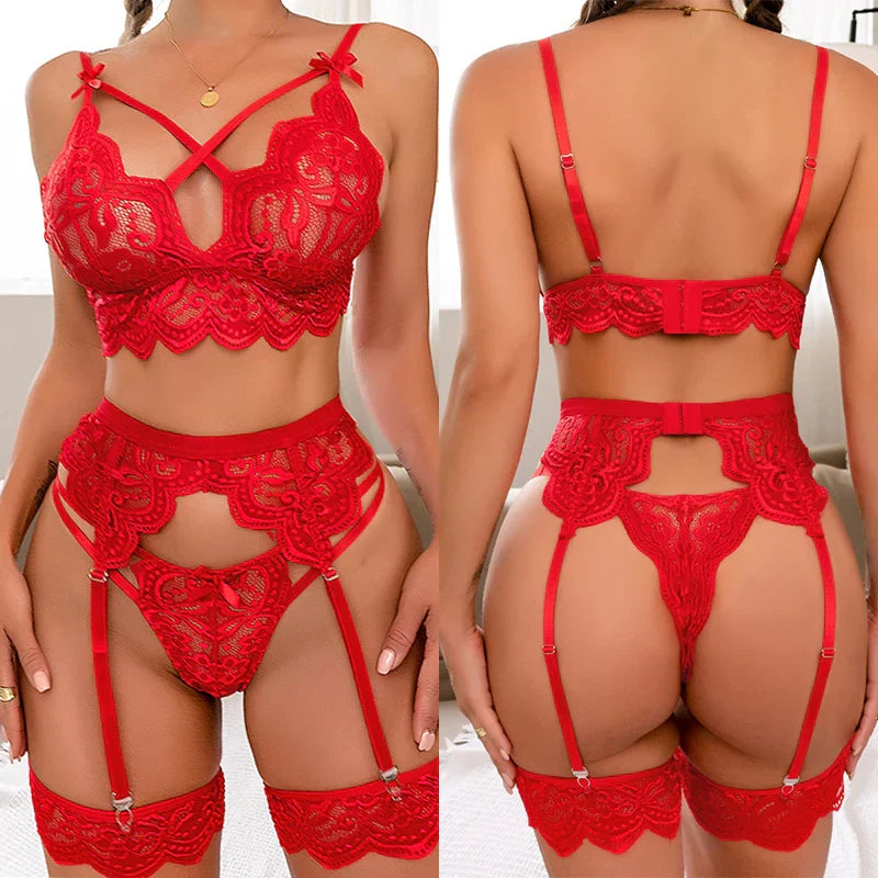 Parisa | 3-Piece French Lingerie Set