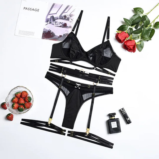 Celestina | 3-Piece French Lingerie Set