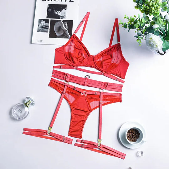 Celestina | 3-Piece French Lingerie Set