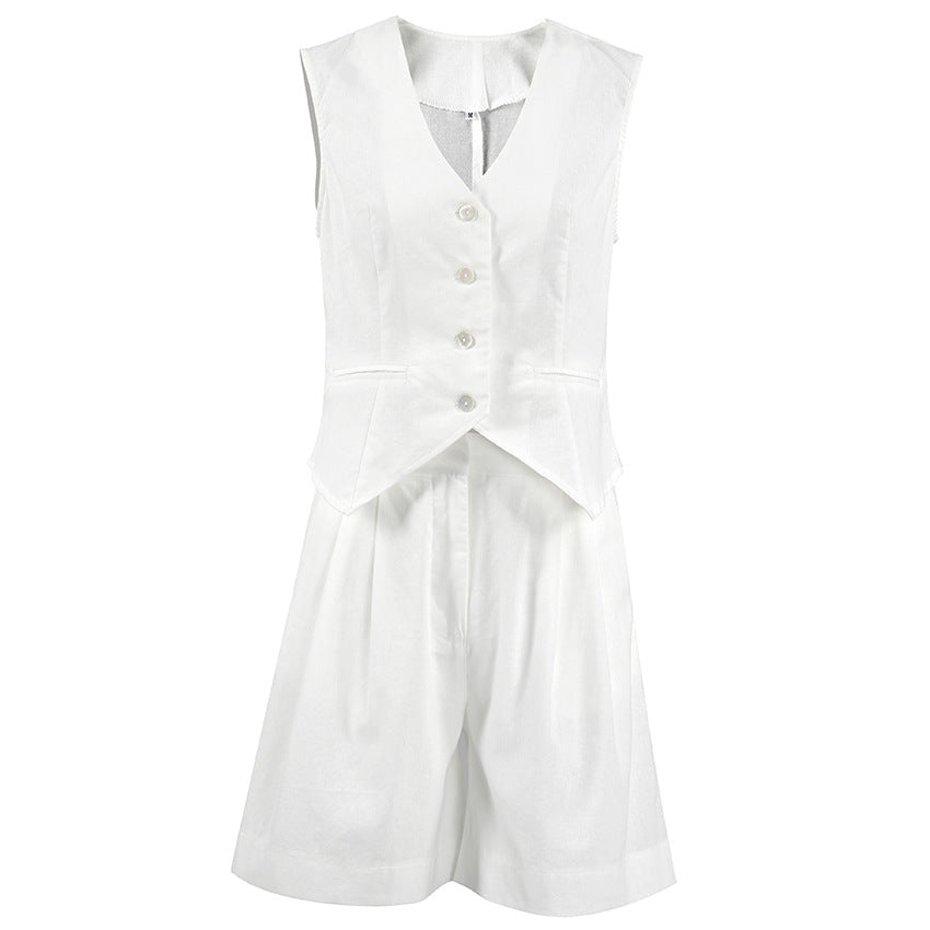 Ayessa | Tailored Vest and Shorts Set