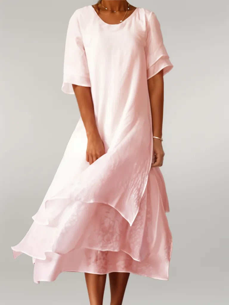 Eloise | Elegant Tummy Covering Long Dress