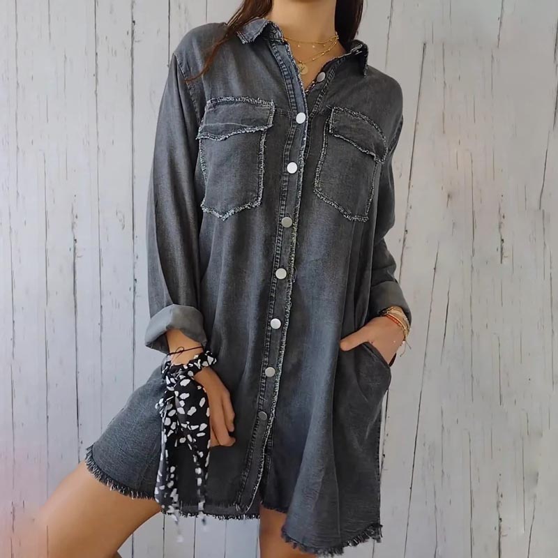 Esther | Oversized Denim Shirt